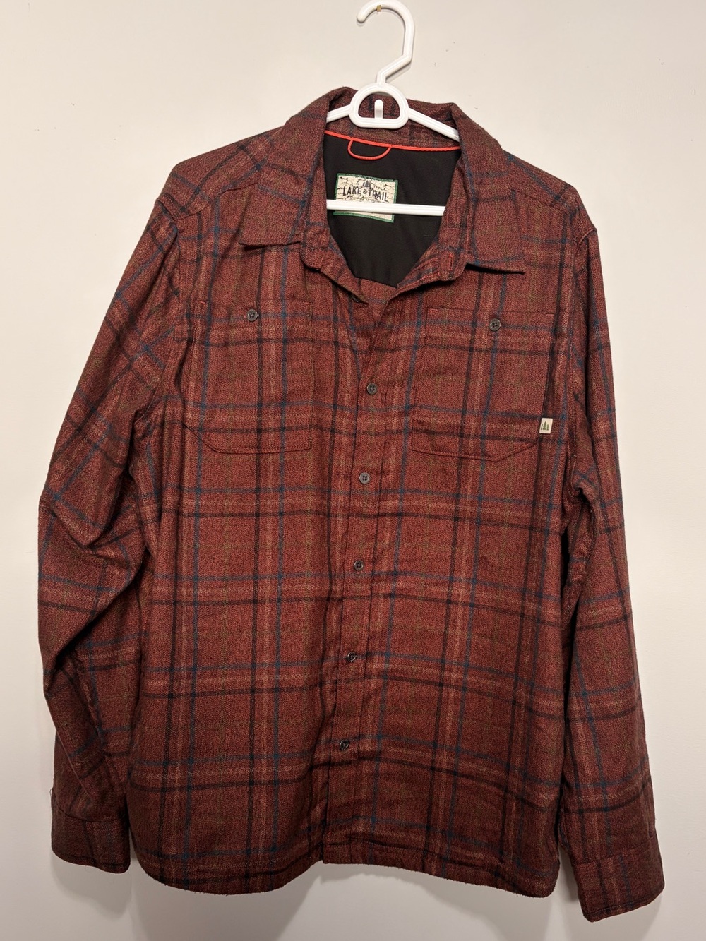 Lake & Trail Plaid Button-Up Shirt